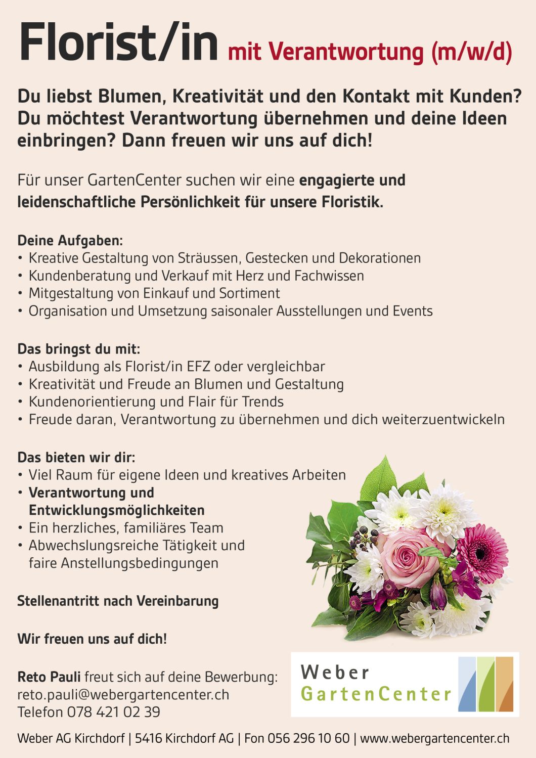 Stellenanzeige 